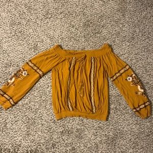 Off the shoulder blouse